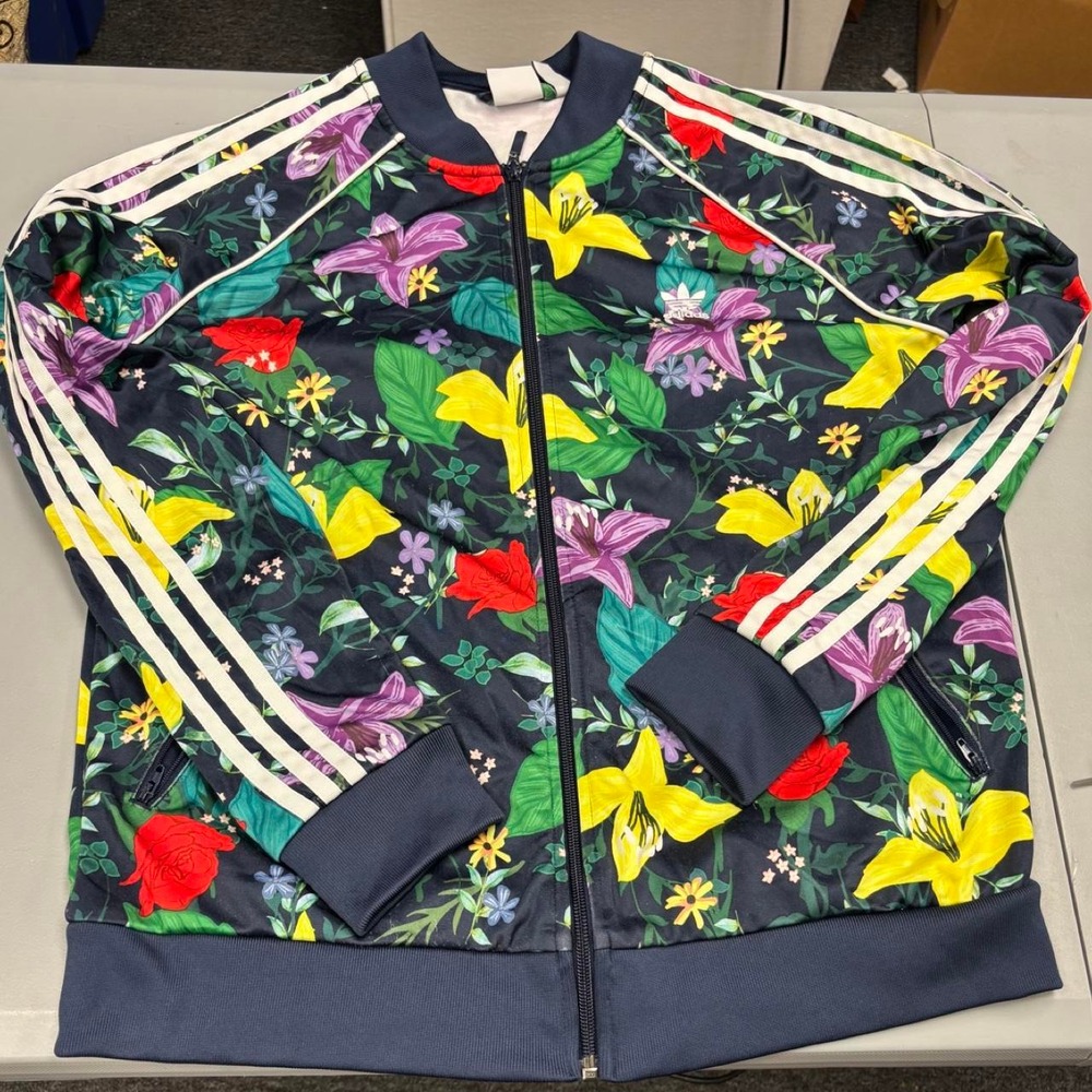 Adidas Originals Blossom of Life Floral SST Track Jacket womens L